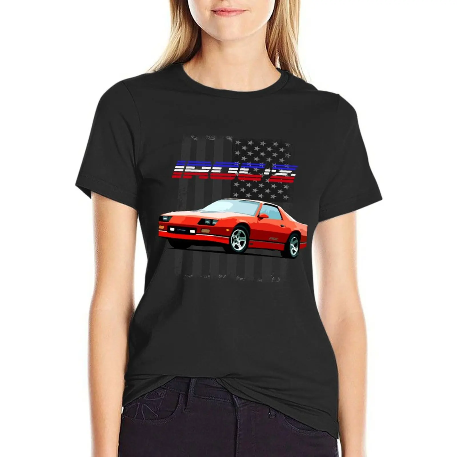 

1987 Camaro IROC-Z - USA T-Shirt Aesthetic clothing Short sleeve tee summer tops tees Top Women