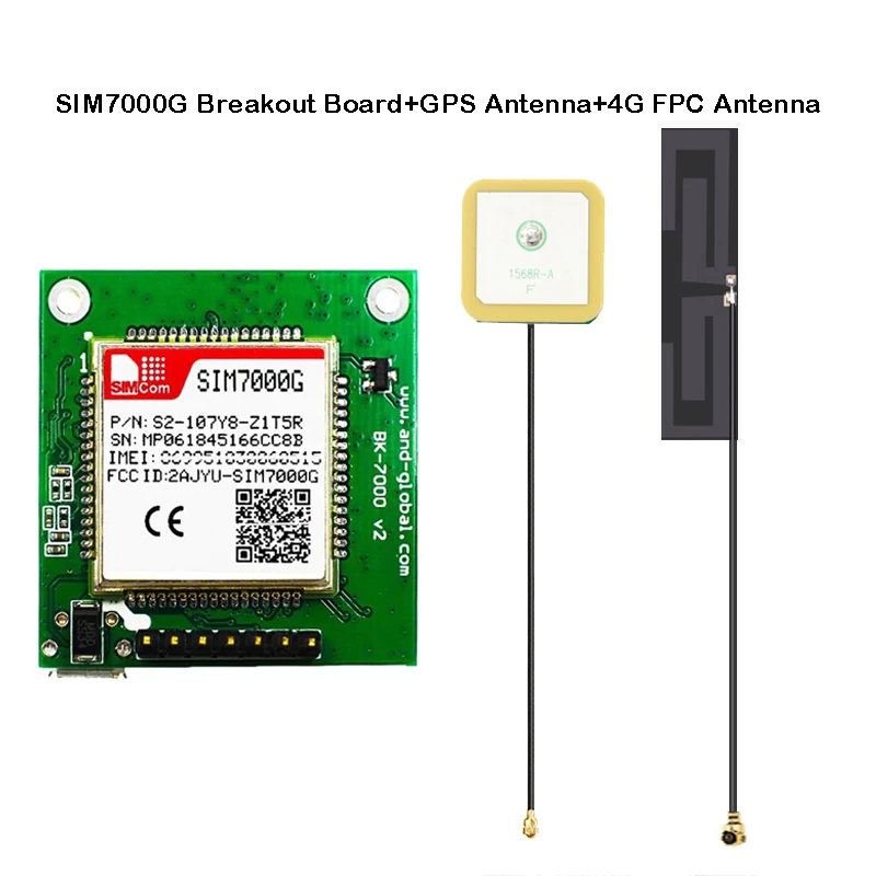 SIMCOM SIM7000G Breakout Board Global Band NB-IoT Global Module LCC Type LTE CAT-M1 eMTC Competitive With SIM900 And SIM800F