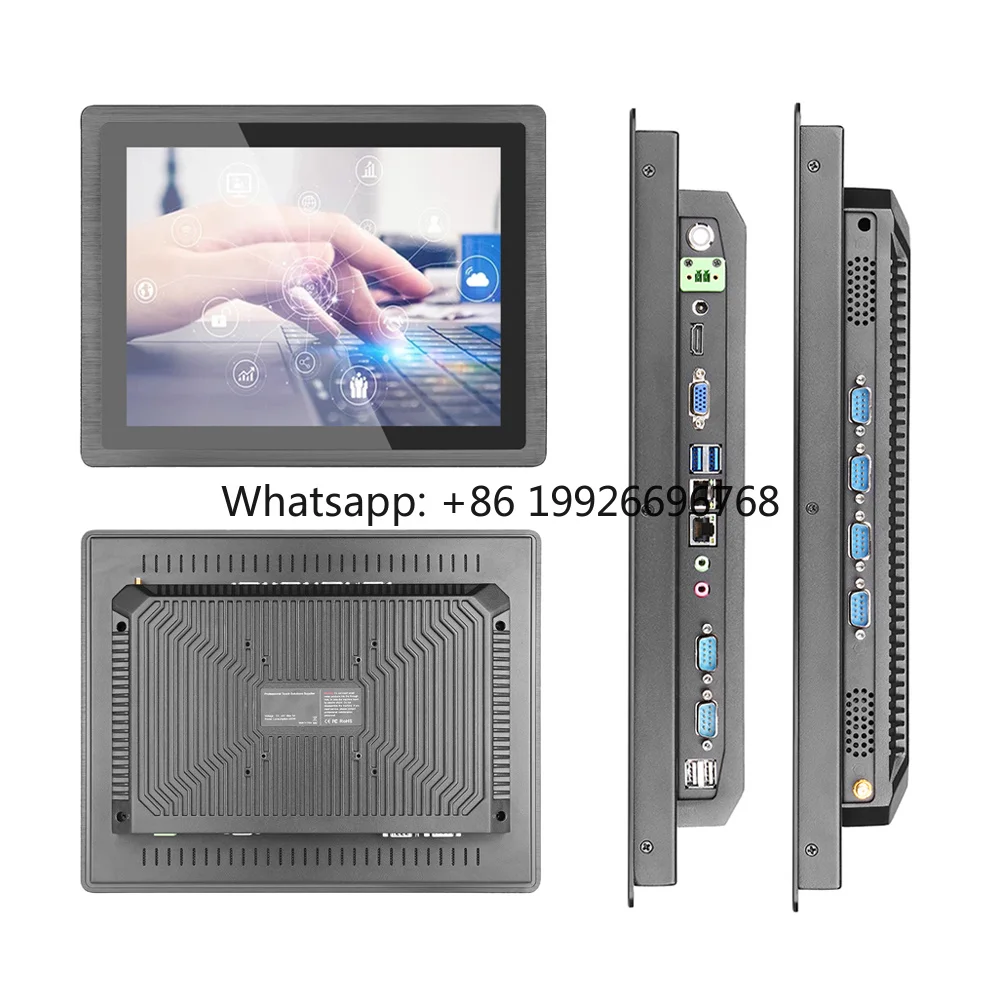 15 inch all in one industrial computer PCAP ip65 waterproof lcd screen display capacitive touch panel industrial pc