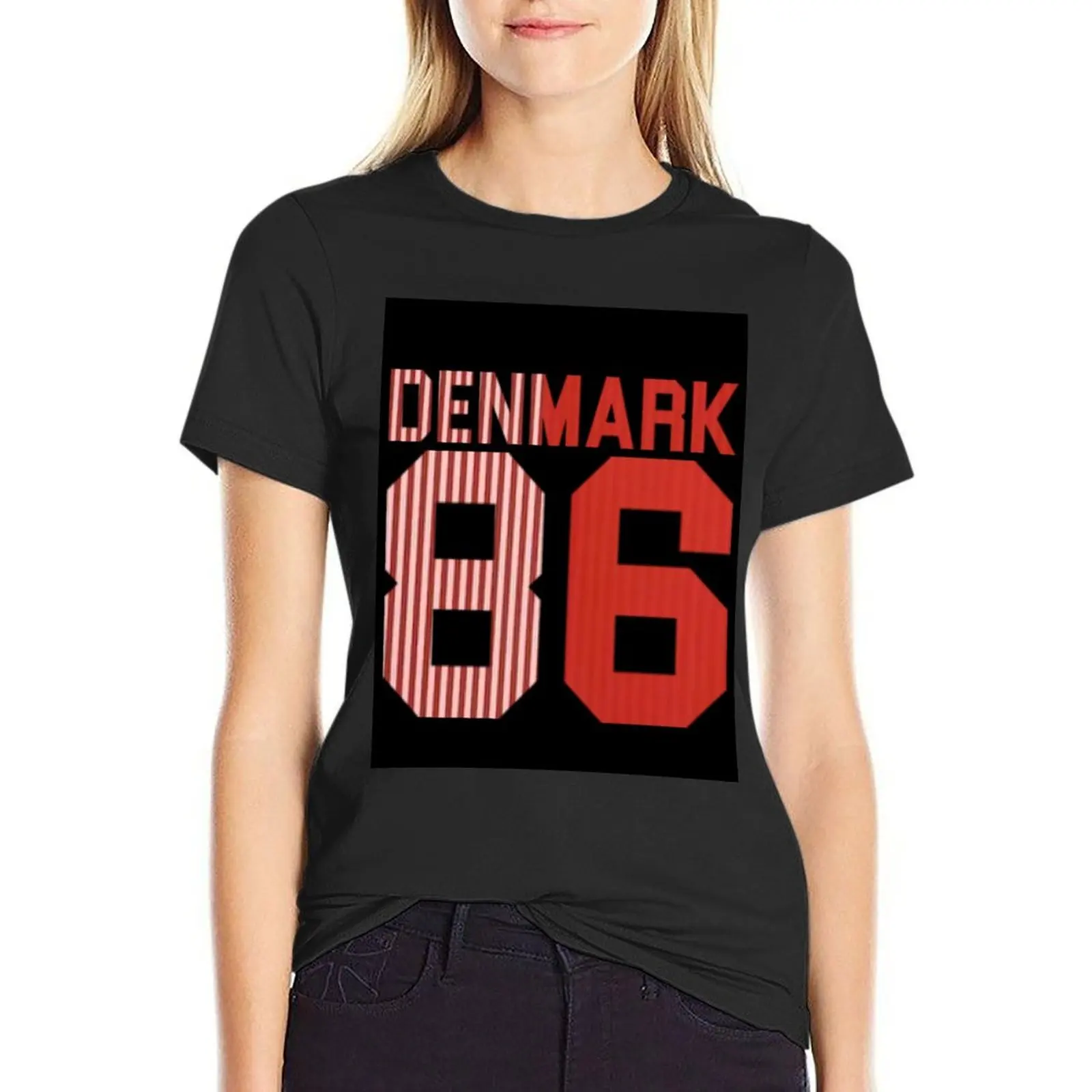 Denmark 1986 - what a superb team T-Shirt oversized vintage customizeds t-shirts for Women loose fit