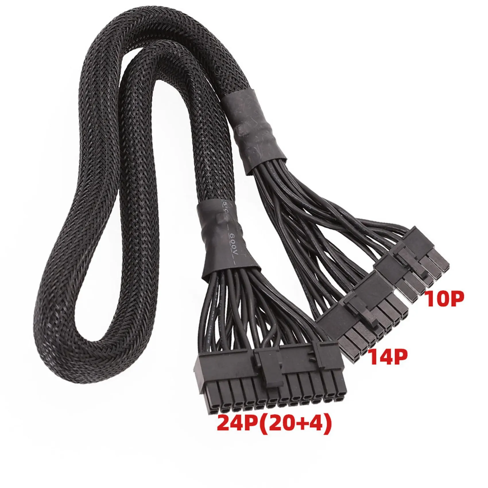 2X 14+10Pin To 24 Pin ATX Power Supply Cable 20+4 Pin PC PSU Motherboard Cable For Corsair AX1500I AX1200I AX860I AX760I