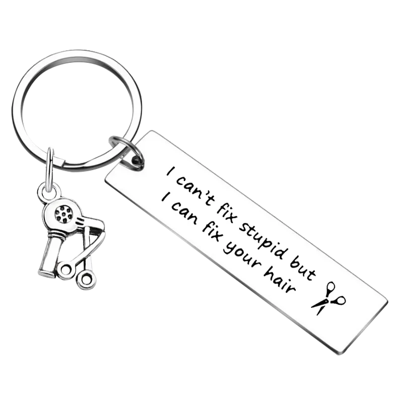 New Hairdresser Gift Keychain Salon Owner,Hair Stylist Gift Key Rings Hair Stylist Cosmetology Graduation Gift Barber Gifts