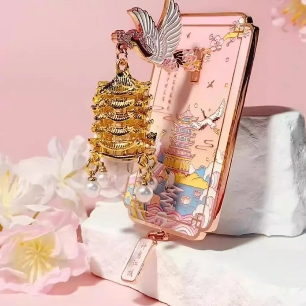 الإبداعية النمط الصيني مغناطيس الثلاجة ثلاثي الأبعاد مضيئة الأصفر كرين برج الثلاجة المغناطيسي ملصق المطبخ الديكورات