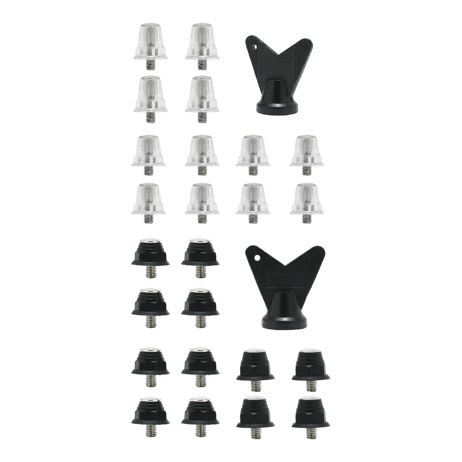 

Spikes for Football Shoe Nylon Studs Complete Set Boot Wrench for Athletics Sports Firm Ground