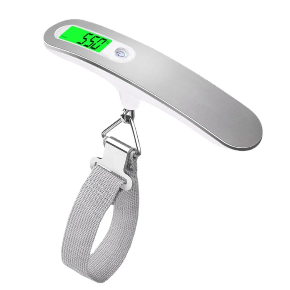 Portable Luggage Scale Digital Travel Scale 50kg/110lb Electronic Hanging Scale Mini Handheld Suitcase Weight Scale with Hook