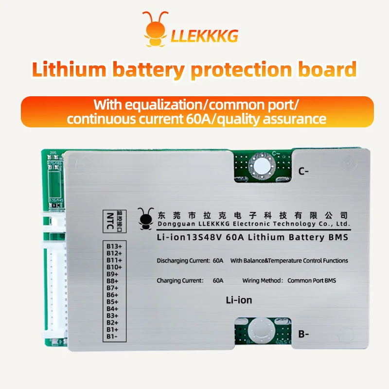 LUCK 10S 36V Li-ion BMS with NTC 7S 24V 13S 48V For 3.7V Power Battery and 18650 and Lifepo4 4S 12V 8S 24V For lithium battery