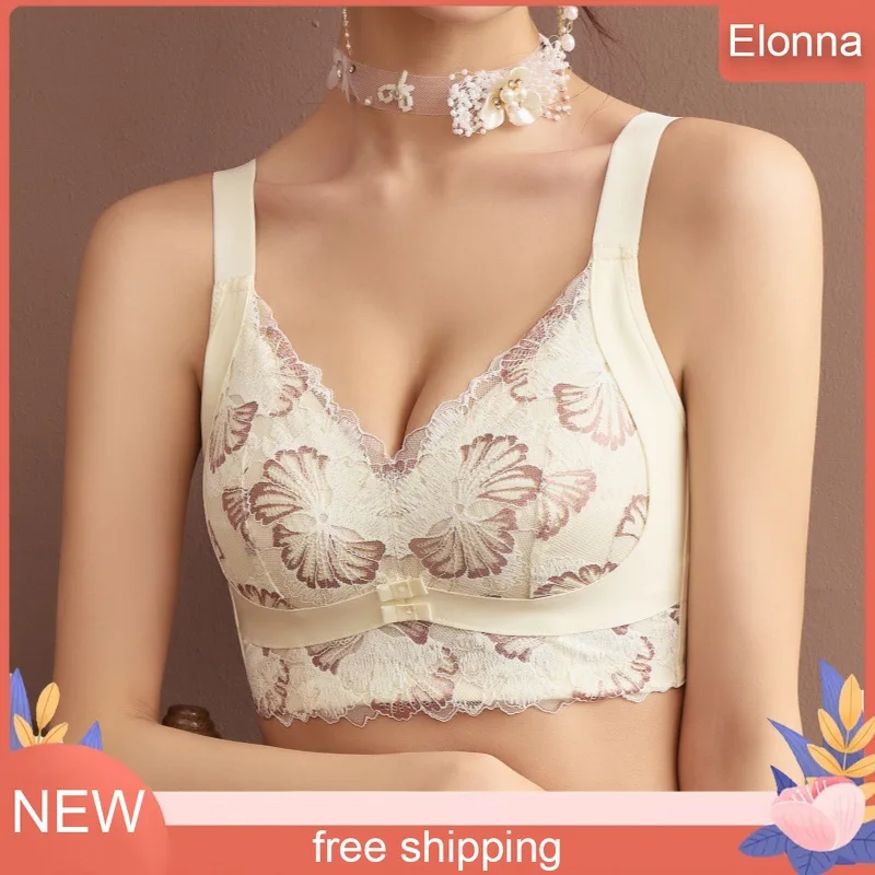 

Female Design Embroidery Push Up Bra New Fashion Style Size Brand Elegant Cotton Underwear for Women Lingerie Modis Lingerie