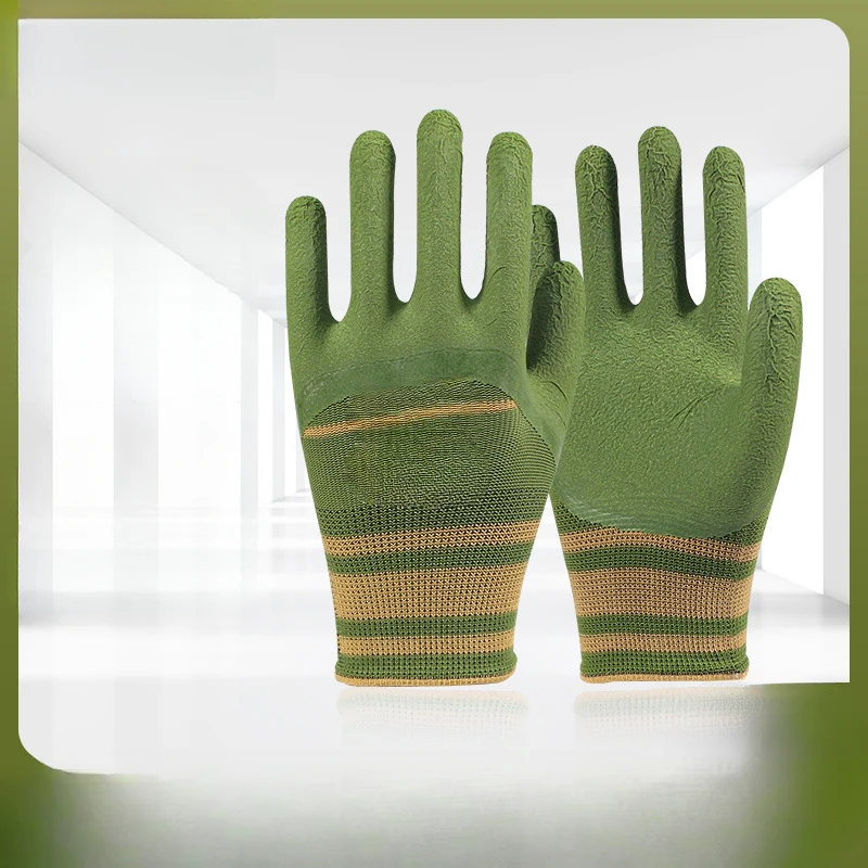 قفازات عمل مقاومة للاهتراء وناعمة وغير قابلة للانزلاق وعديمة الرائحة لحماية موقع البناء