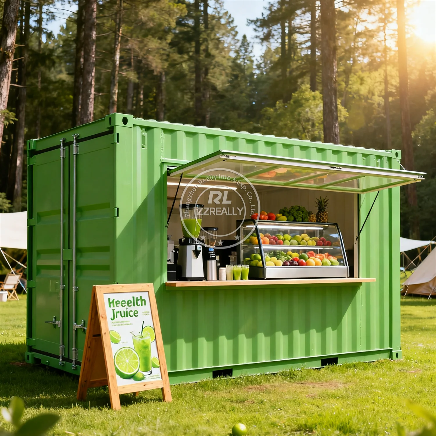 

Custom Container Coffee Shop Prefabricated Container Bar Coffee Kiosk Food Store Restaurant Bar with Fully Equipped Kitchen