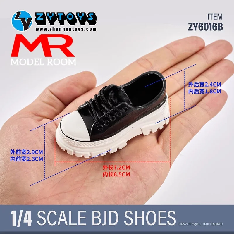 ZYTOYS ZY6016 1/4 スケール プラットフォームスニーカー スポーツシューズモデル フィット 1:4 BJD 人形アクションフィギュアボディ