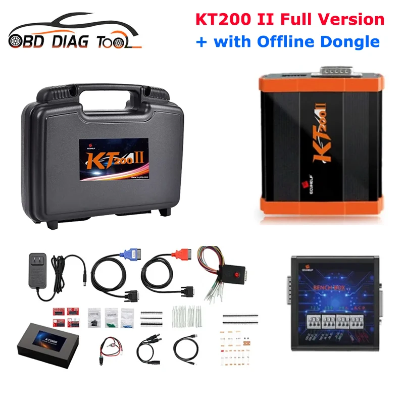 Upgrad  KT200ii Online Full Version With Offline Dongle ECU Programmer KT200 II Support Bench OBD BDM Car Truck TCU ECU Master