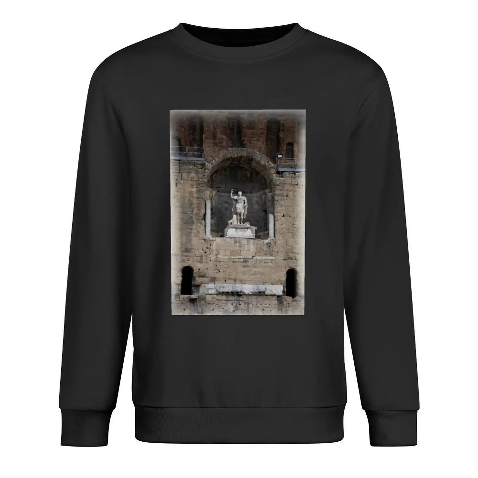 

Caesar Augustus at Arles Amphitheater Pullover blouse autumn jacket men japanese style mens clothing sweatshirt for men