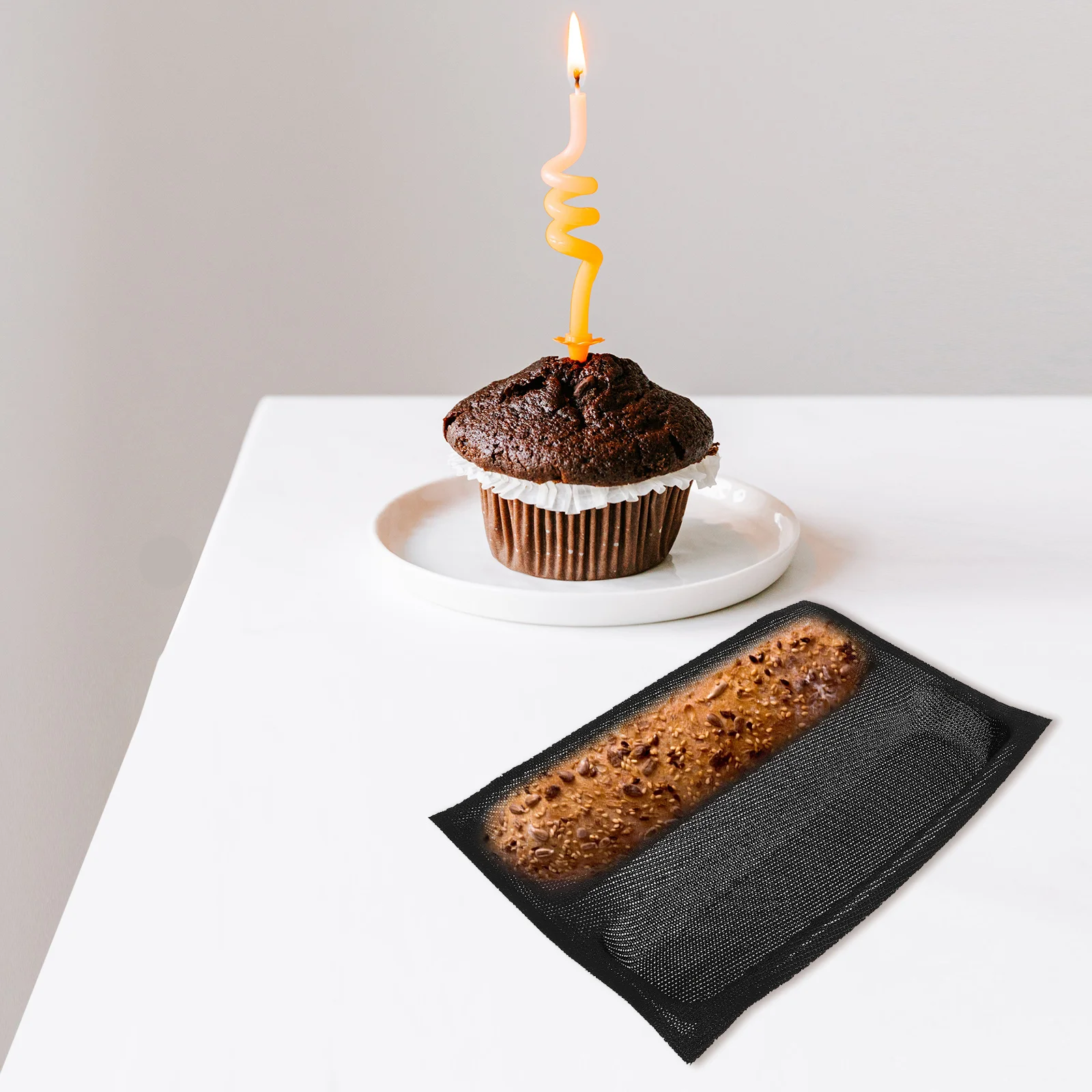 

1pc Silicone Bread Mold Non-Stick Reusable Baking Tray For French Bread Diy Cake Bakeware Supplies 2 Slot Wave Pan