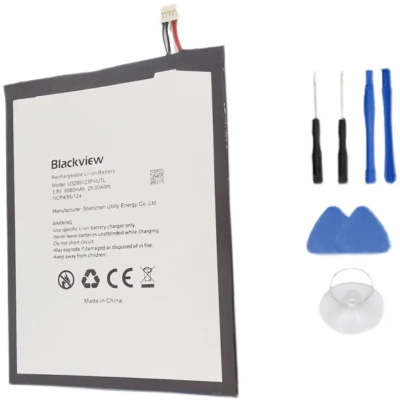 In stock for Blackview Tab 11 battery 6580mAh High capacity new production date for Blackview U3295123PVUTL battery