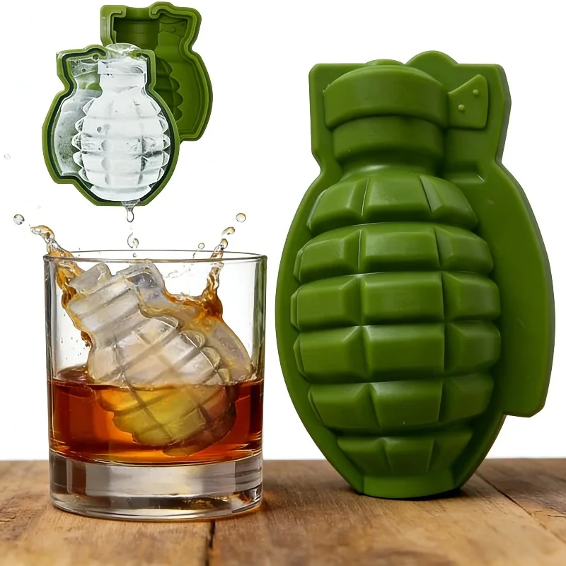 

Silicone Hand Grenade Ice Mold Creative Personality Food Grade Silicone Production Ice Drink Bak Mold Ice Maker Multifunctional