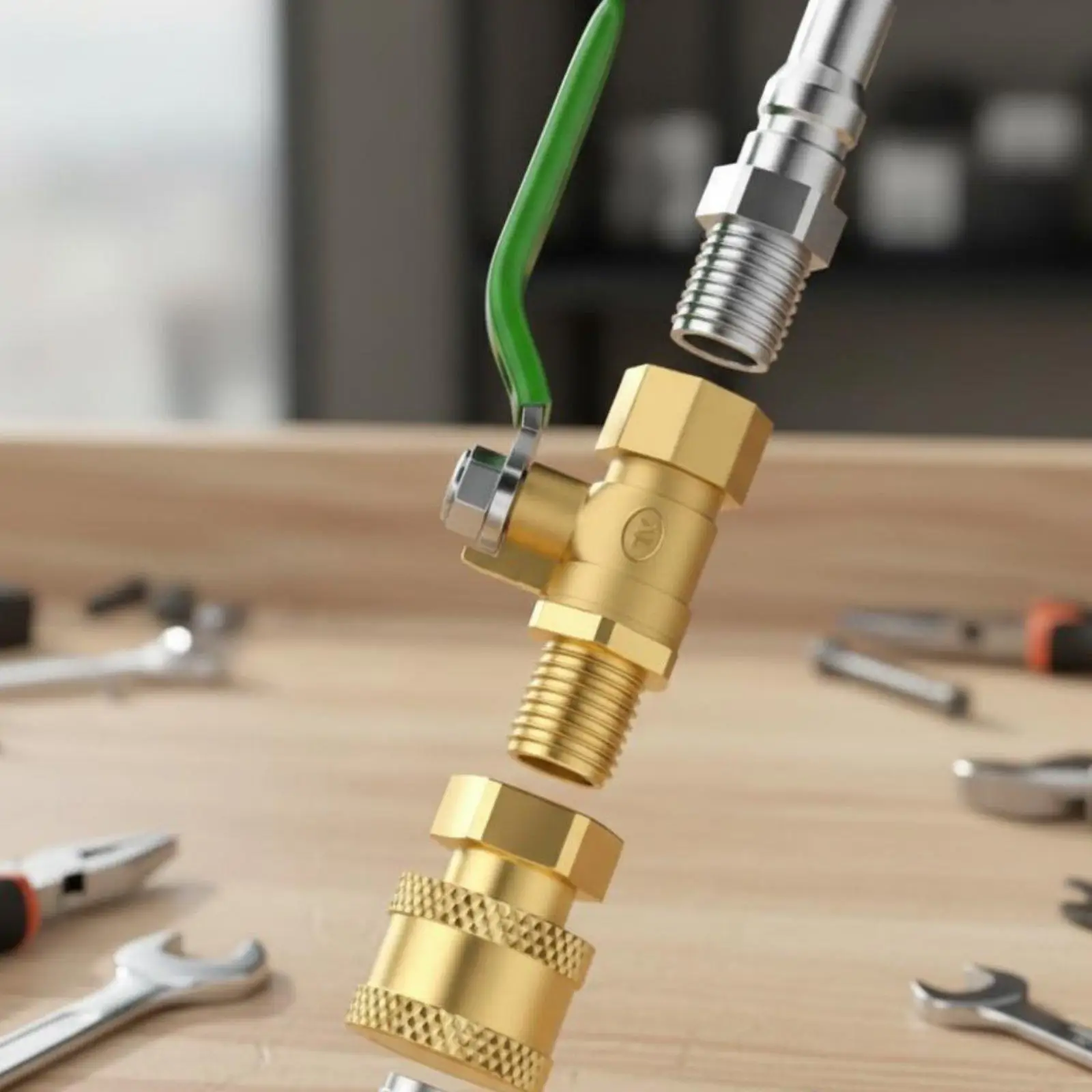 Car Radiator Cleaner Wand Air Blow Water Spray Dual Function Tool for Pressure Washer and Compressor Auto Care Kit