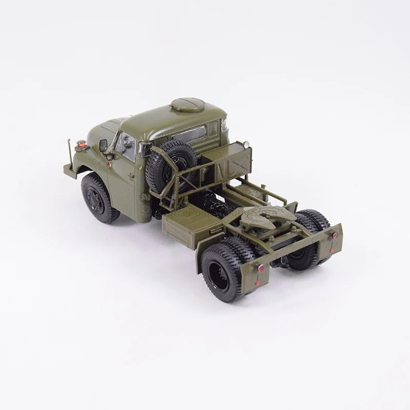 1:43 Scale Diecast Alloy T148NT Military Truck 4X4 Towing Head Toys Cars Model Classics Adult Collectible Souvenir Gifts Display