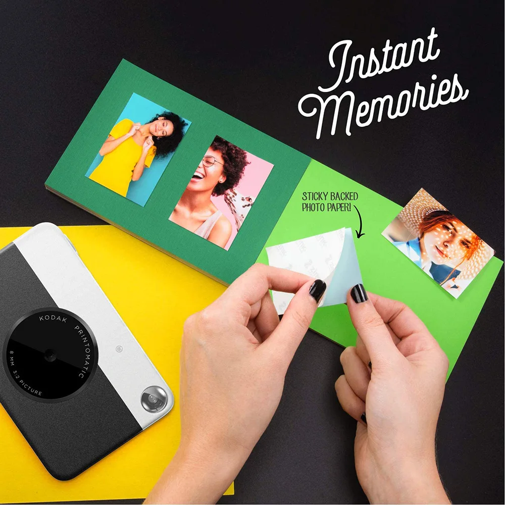 KODAK Printomatic Brand New Digital Instant Printing Camera ZINK Inkless Printing Color Photo Paper Printing Built-In Flash