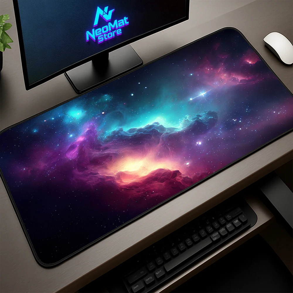 

Xxl Mouse Pad Starry Office Mousepad Gaming Mats Desktop Accessories Deskmat 1200x550 Large Bureau Mat 100x50 Mouse Carpet Black