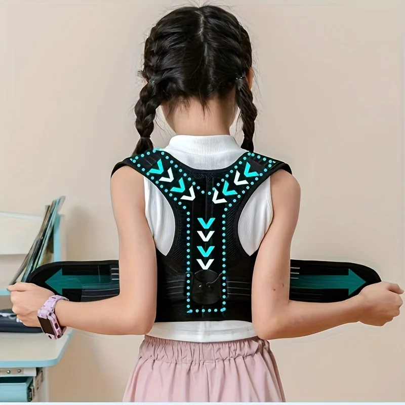 1PCS  Posture Corrector Back Brace Anti-Hunchback Device Student Children Specialized Adolescent Back Correction Belt Home Wear