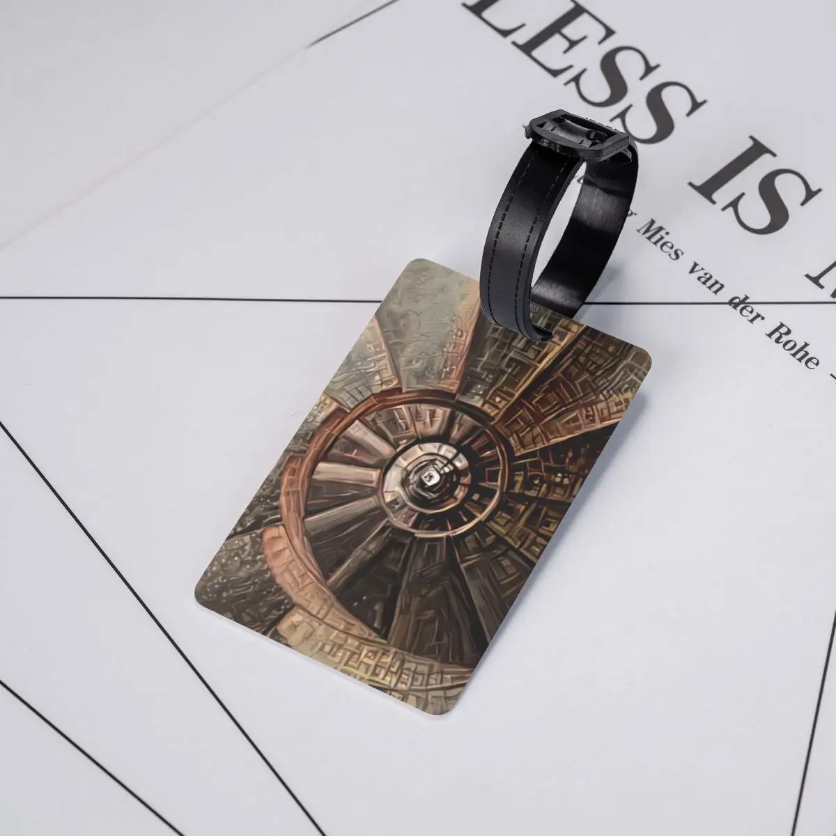 

Fibonacci Spiral - Golden Spiral Luggage Tags Suitcase Accessories Travel Baggage Boarding Tag Label Holder ID Name Address