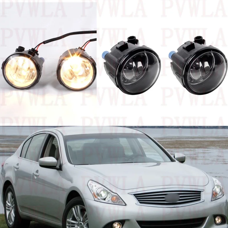 Front Bunper Fog Lamp Lights With Halogen Bulbs 261508990B For Infiniti G25 2011 2012