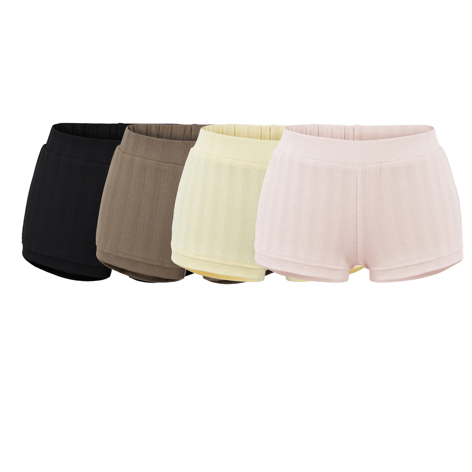 

Sweet And Spicy Low Waist Butt Lifting Short Pants Casual Yoga Home Wear Slimming Hot Pants Straight Leg Elastic Waistband