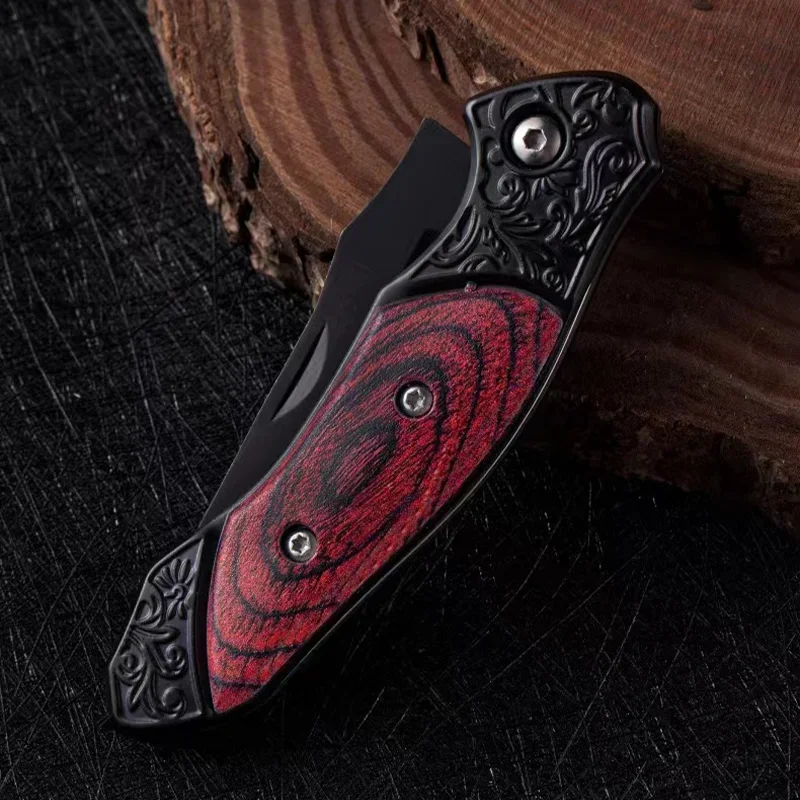 Folding Knife Tactical Survival Emergency Self Defense Knife Portable Outdoor Camping Fruit Opening Letter Pocket Knife EDC Tool