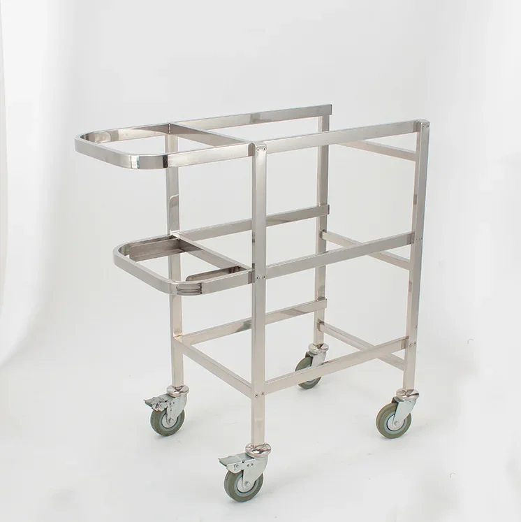 High-end Restaurant Catering Service Plastic Tray Trolley Hotel Dish Collecting Cart kitchen Plate Collect Cleaning Trolley