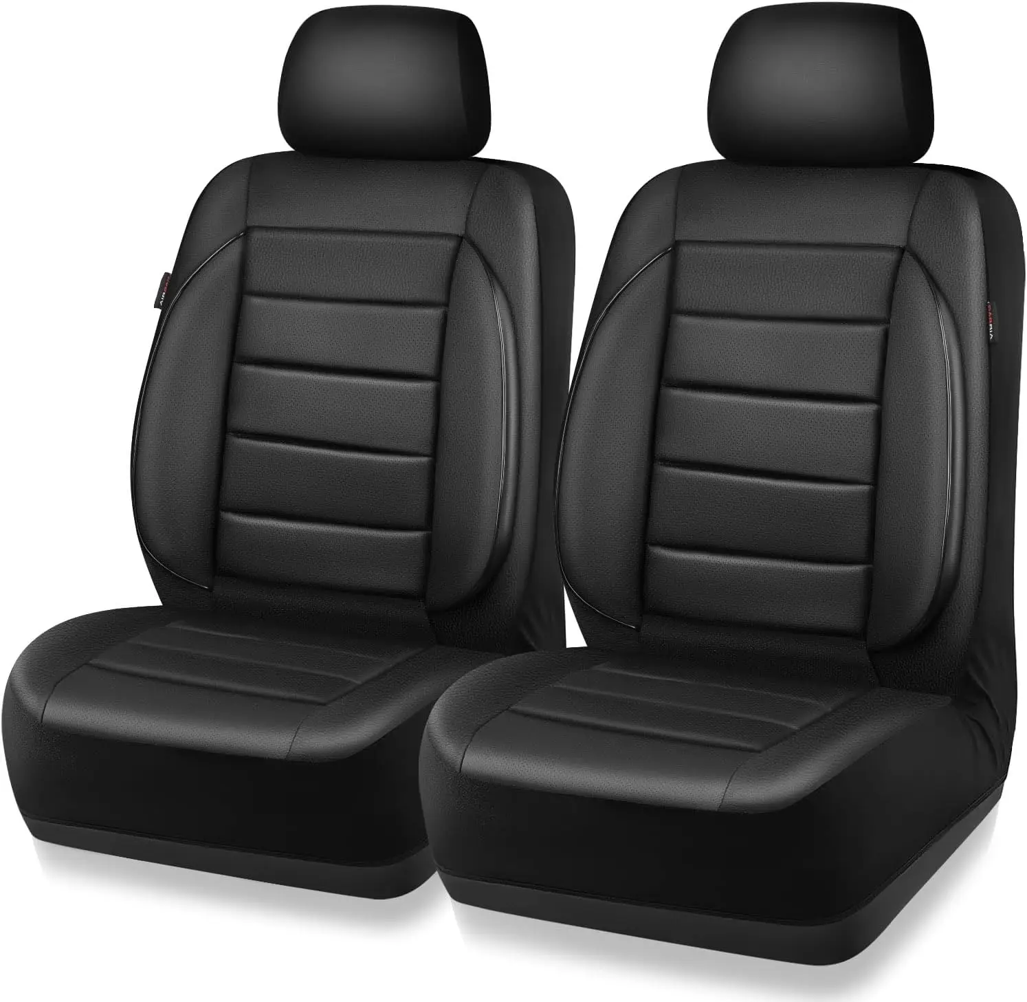 

Universal Faux Leather Car Seat Covers with 3D Foam Support, Airbag Compatible for Trucks SUVs Sedans - Front Seats Only