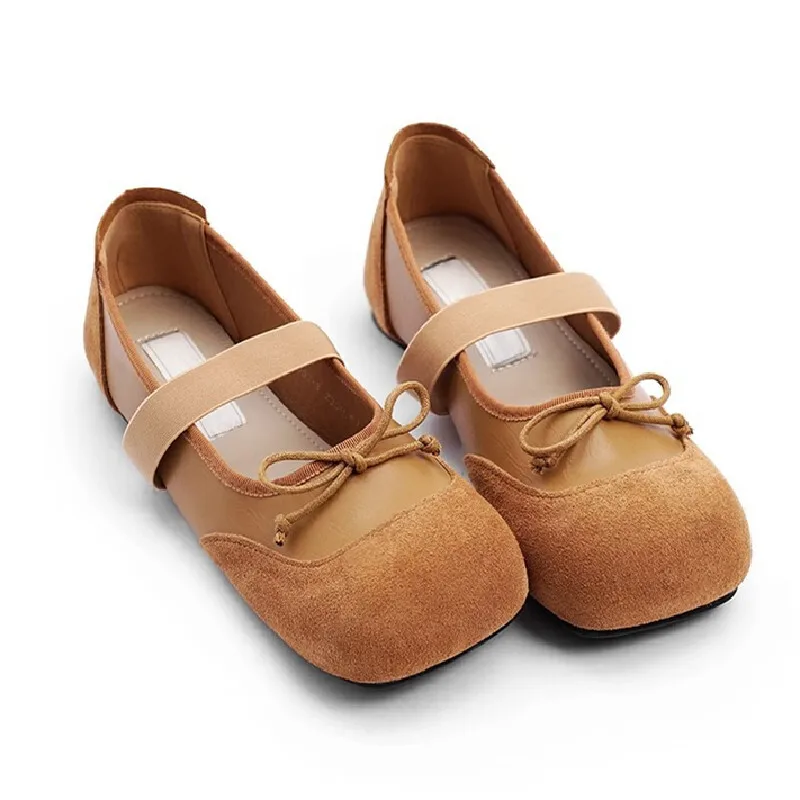 

Women's Flat Shoes Comfort Non-slip Ladies Loafers Leather Flats Elegant Bowknot Women's Single Shoes Casual Mother's Shoes