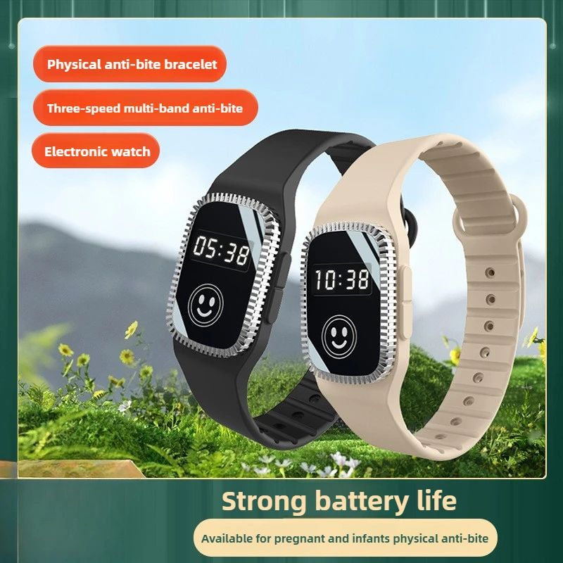 

Браслет от комаров, USB-часы от комаров, летние силиконовые ремешки для взрослых и детей, браслет от комаров со светодиодом