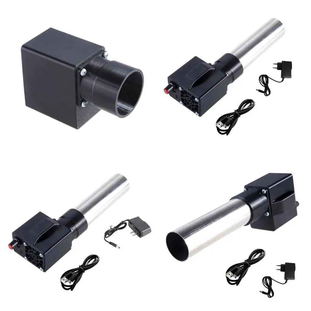 

652F Вентилятор для барбекю с регулируемой скоростью, 12 В, центробежный вентилятор для кемпинга, быстрый уголь