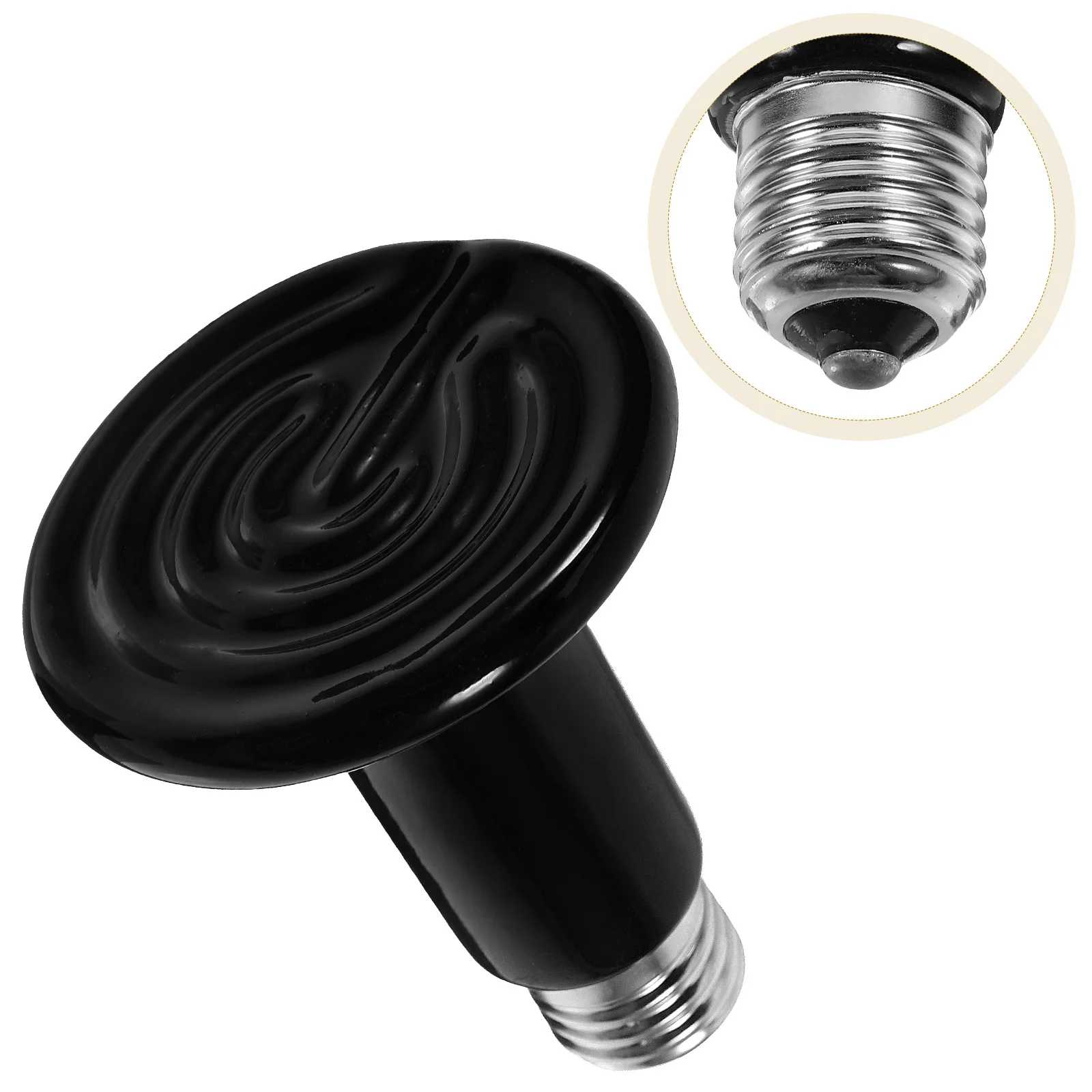 

1Pcs Reptile Heating Lamp Ceramic Bulb Efficient Heat Emitter for High Humidity Terrariums Anti-Crack Long Life