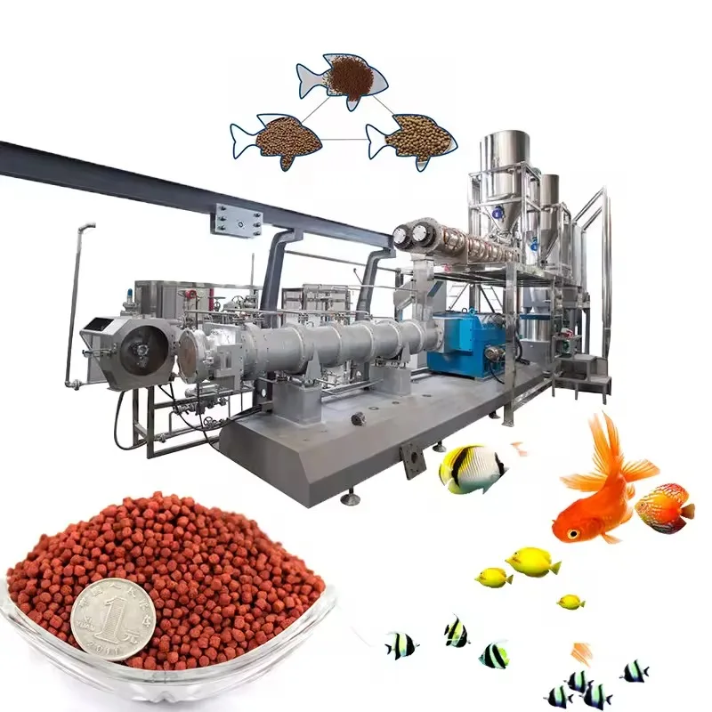 150-500kg/h CE Certified Flexible Product Specifications Water Stability Fish Pellet Feed Making Machine for Fish Farms