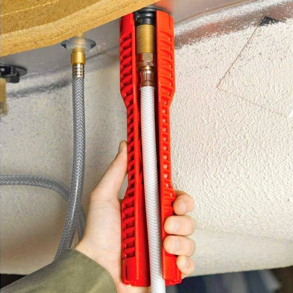Llave multifunción 5 en 1 para fontanería, herramienta multifunción para fregadero, inglesa