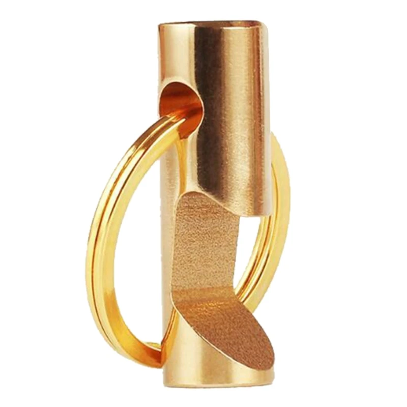 Pocket Bottle Opener Keyring, Bottle Opener Keychain Brass Beer Opener Mini Ring Bottle Opener for Daily or Home Use