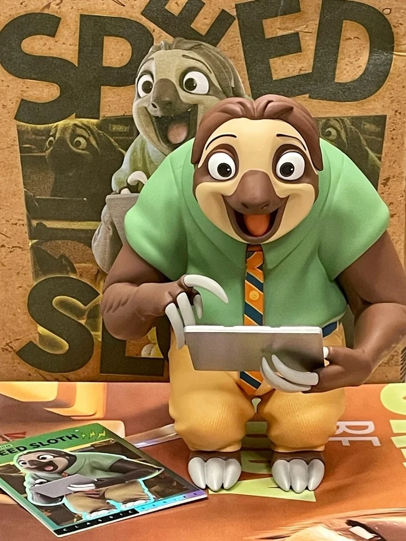 

Genuine Disney Figurine Zootopia Cute Judy Nick Sloth Figure Desktop Static Model Anime Peripheral Ornament Birthday Gift