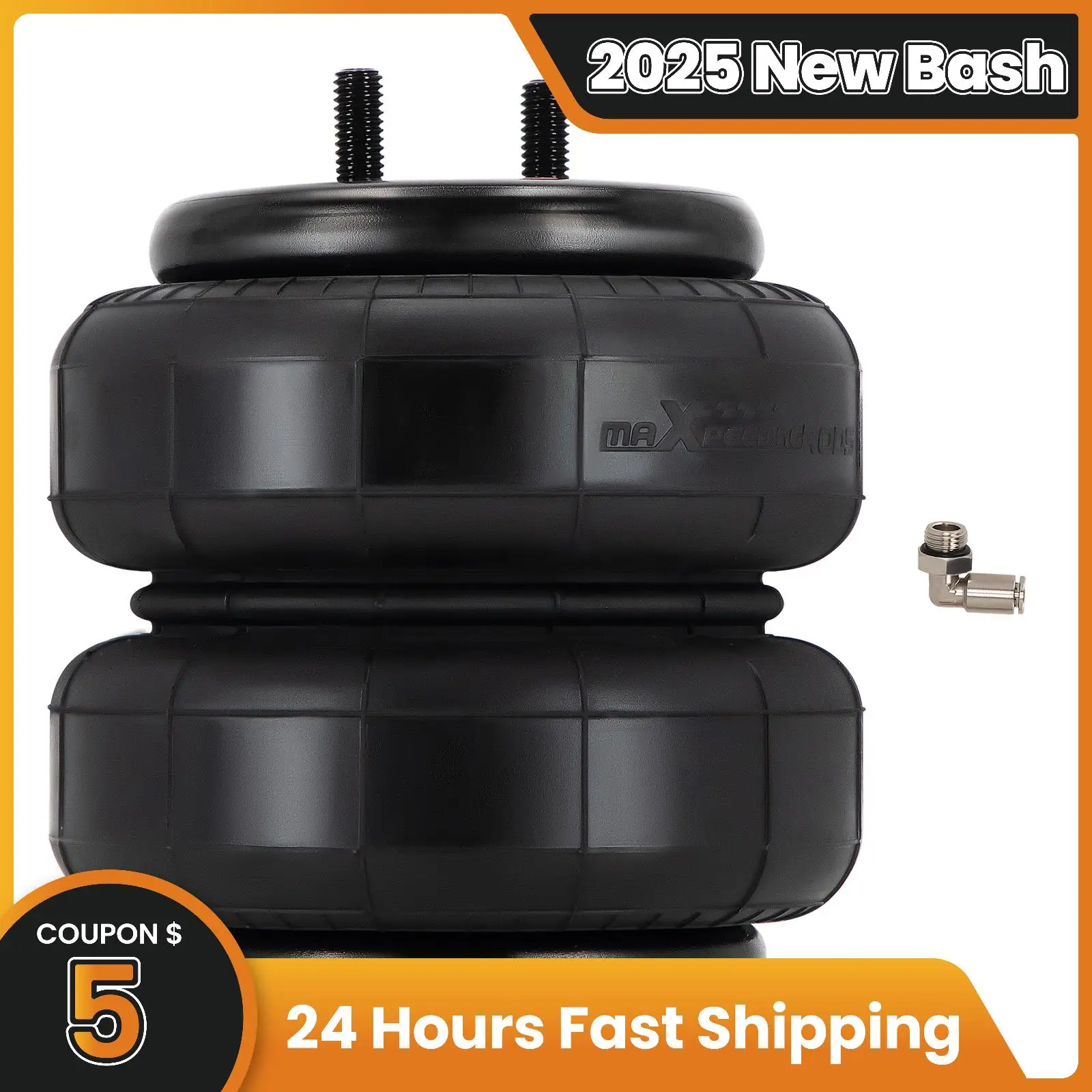 

2500 LBS Universal Air Bellow for Truck Van SUV Suspension Towing Air Spring Kit