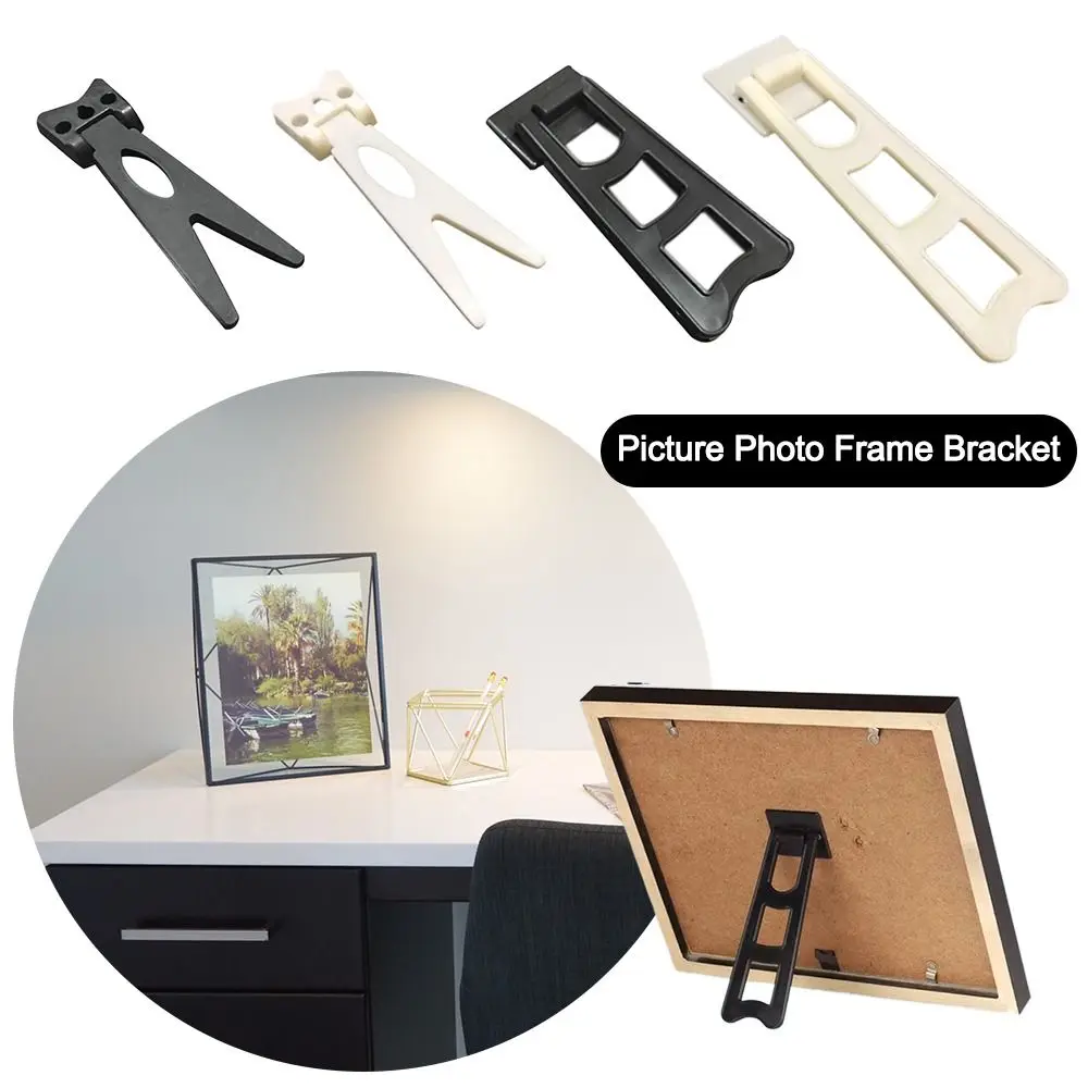 Multifunctional Picture Photo Frame Bracket Stand Durable PVC Back Board Backboard Holder Home Decor