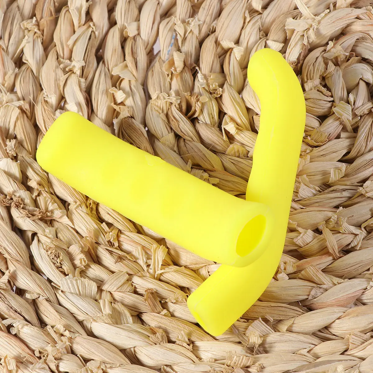1Pair Brake Handle Sleeve Silicone Anti-Slip Comfortable Protective Cover Yellow for Mountain Bike Long Ride Fatigue Relief