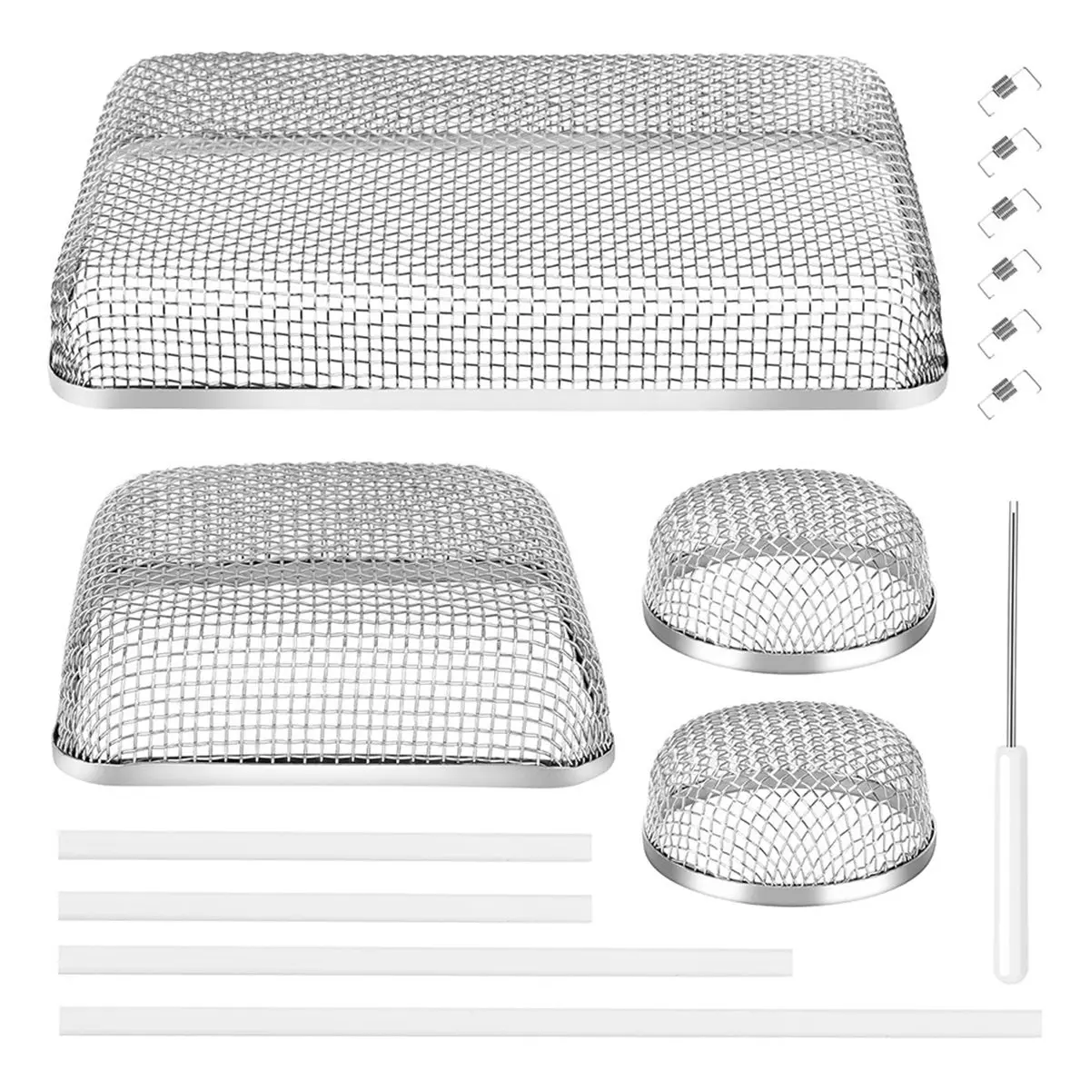 DT57 LATEST MODEL RV Furnace Vent Screen, Bug Screens Heater Vent Cover for with Installation Tool and Silicone Rubber
