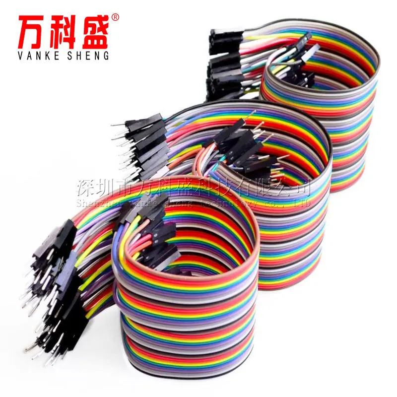 Premium 40P Dupont Jumper Wires 10CM 20CM 30CM Male to Female Male to Male Female to Female for Arduino Raspberry Pi Breadboard