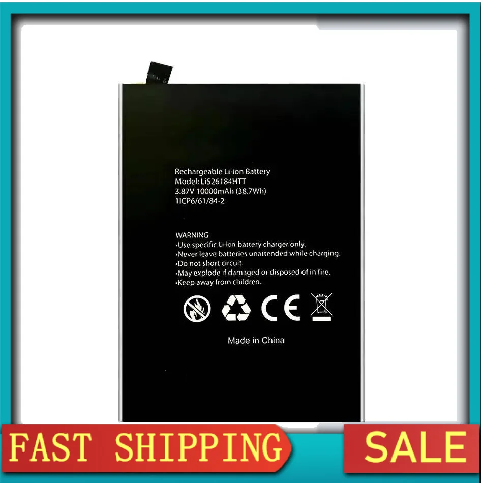 

For Blackview BV8900 LI526184HTT 10000Mah Safe Mobile Phone Battery High-Efficiency