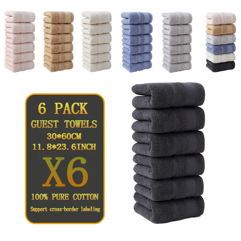 6 Pure Cotton Plain…