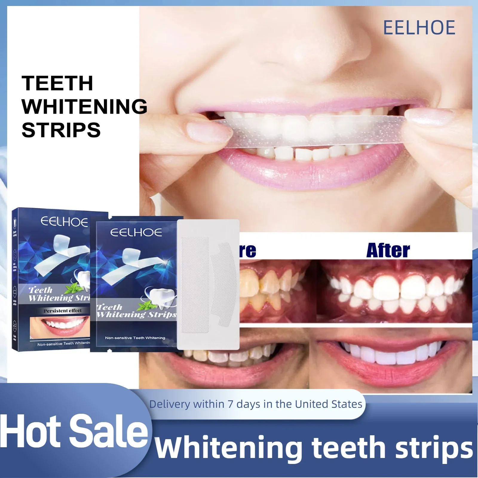 Tooth Whitestrips Professional Effect Oral Hygiene Teeth Whitening Strip Kit For Strengthen gums Teeth Whitening and Cleaning