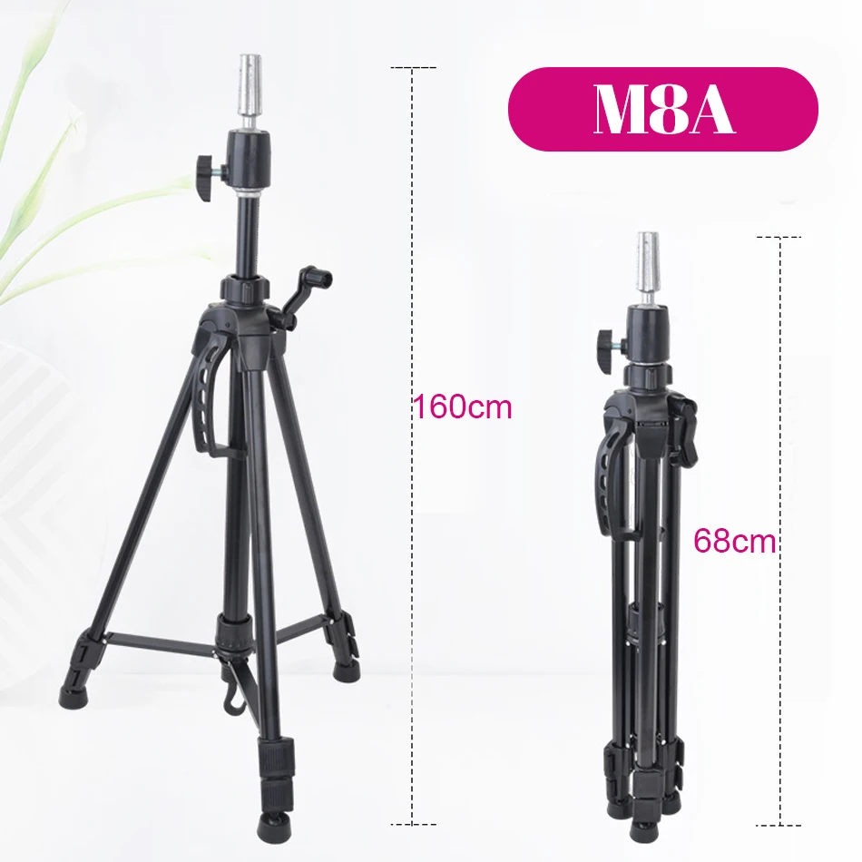 155Cm Mannequin Head Holder Tripod Stand For Hairdressers Salon Training Head Strong Adjustable Wig Stand Tripod For Wig Making image 3