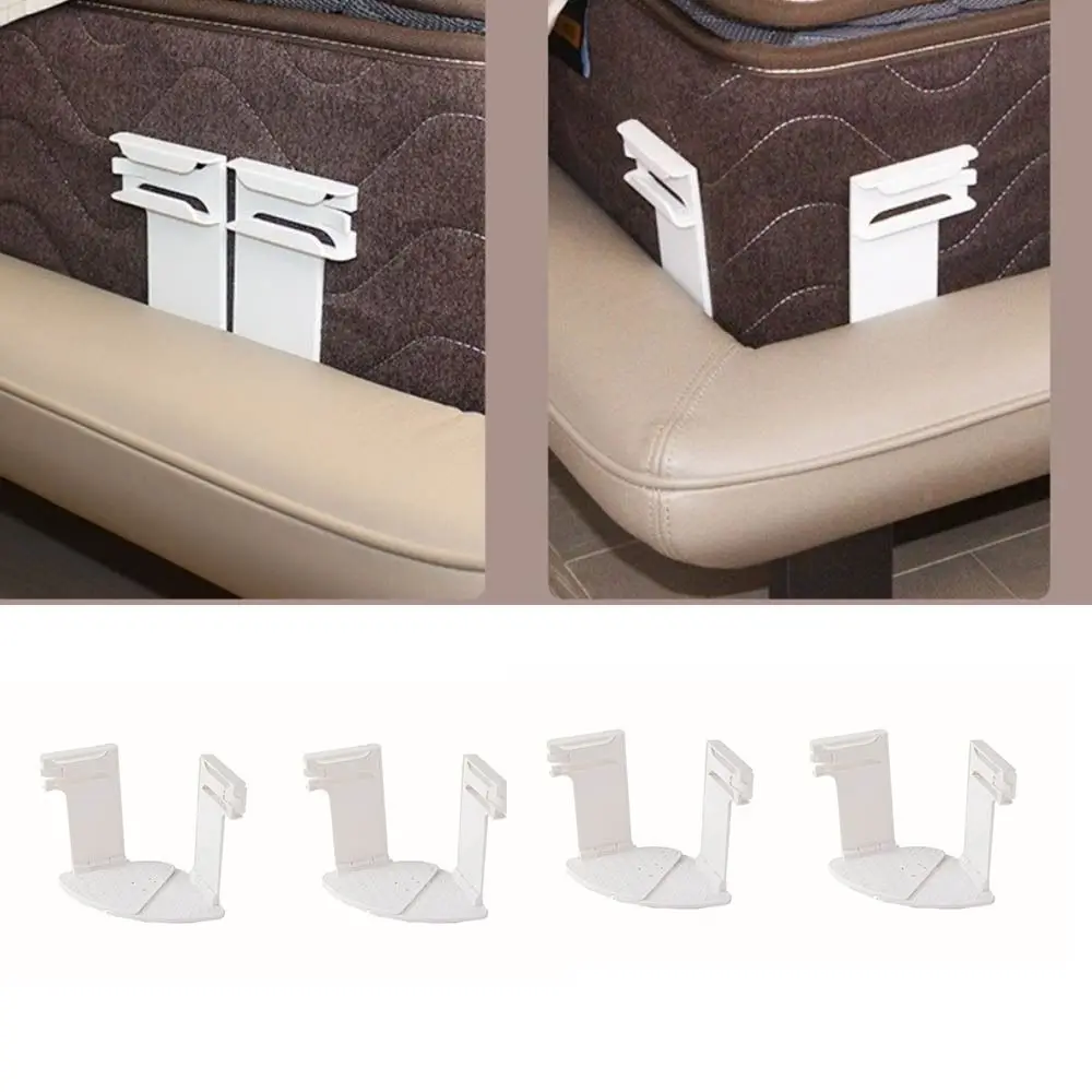 

4pcs Foldable Bed Cover Fixing Clip Invisible Rotating Bed Cover Fastener Anti-Shift Safe Bed Sheet Holder