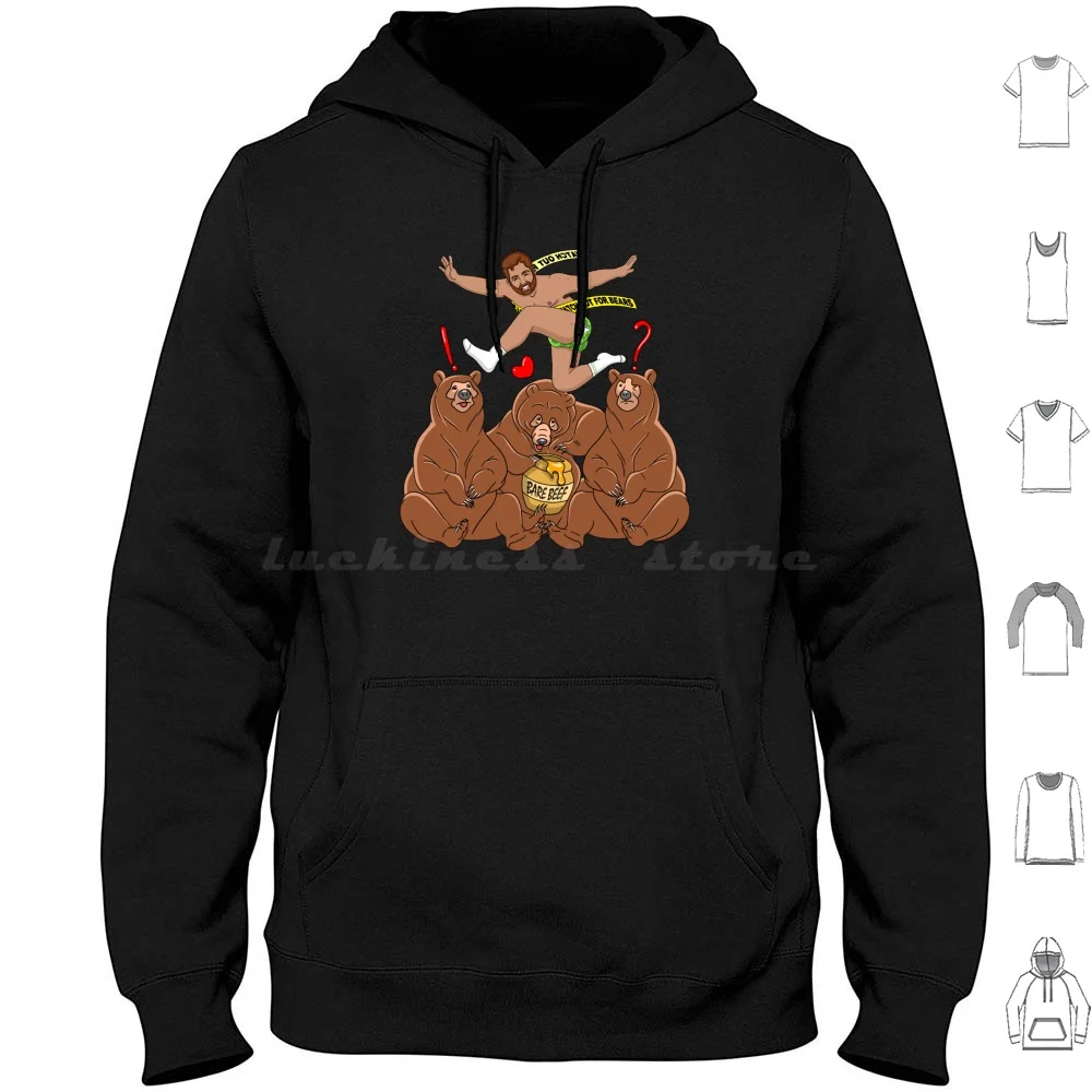 Watch Out For Bears Hoodies Long Sleeve Chaser Barebeef Bears Bear Woof Pride Grrr Men Cute Bearart Bearpride Bearflag