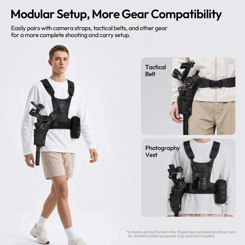 Ulanzi CB01 Kabura na Gimbal do Kamery dla Stabilizatorów RS 3 Mini / RS 3 / RS 4 Mini / RS 4 Pro z Rozszerzanym Paskiem na Ramię — zdjęcie produktu 5